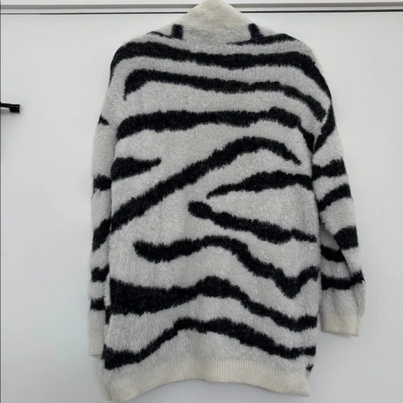 Anthropologie Line and Dot Zebra Eyelash Cardigan (Price Firm) - Picture 4 of 9